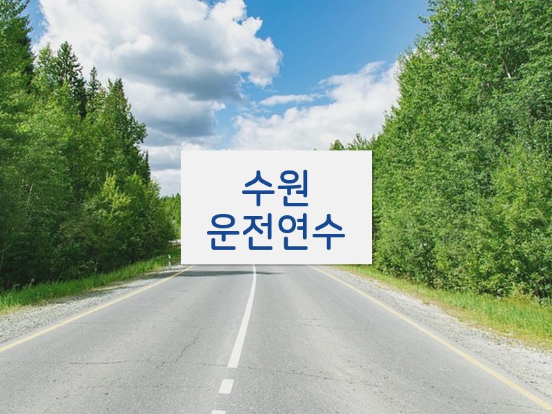 수원운전연수 후기