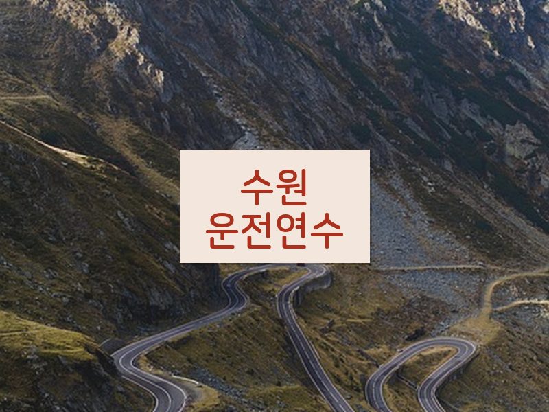 수원운전연수 후기