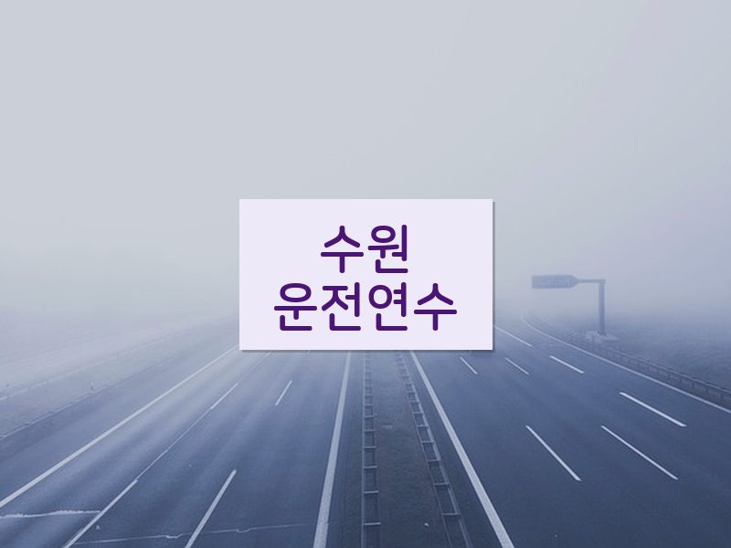 수원운전연수 후기