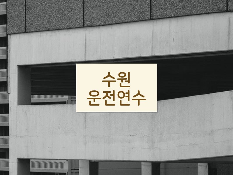 수원운전연수 후기