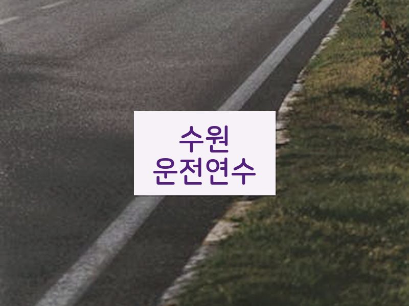 수원운전연수 후기