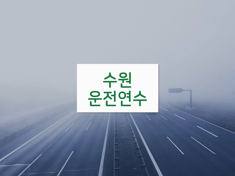 수원운전연수 후기