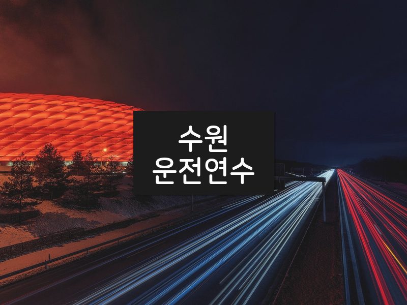 수원운전연수 후기