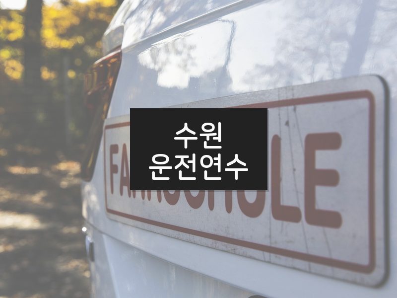 수원운전연수 후기