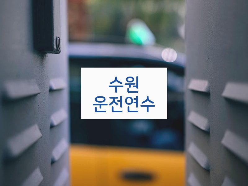 수원운전연수 후기