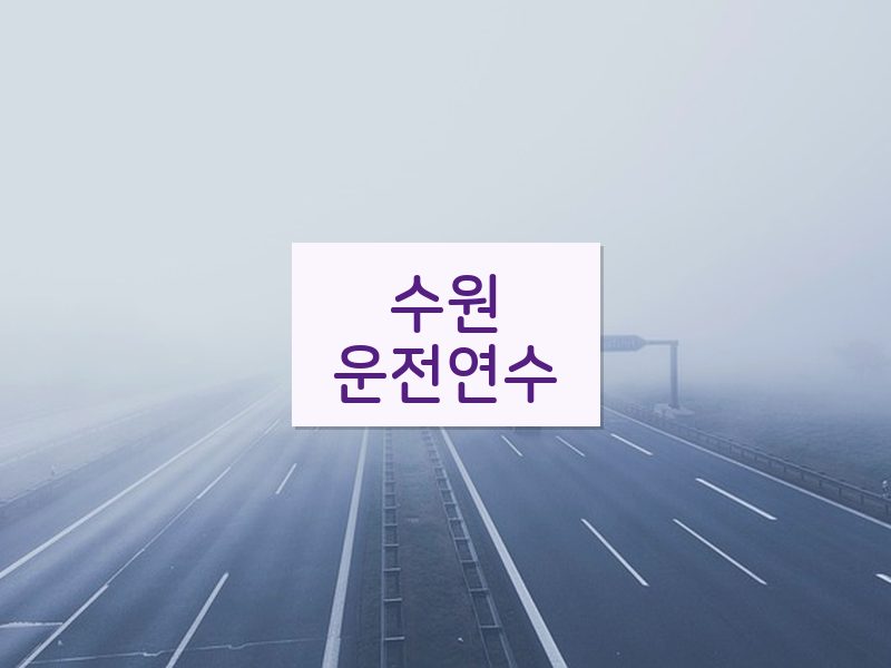 수원운전연수 후기