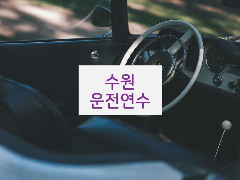 수원운전연수 후기