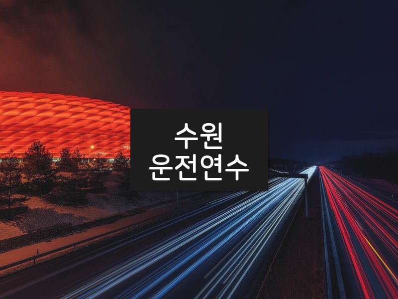 수원운전연수 후기