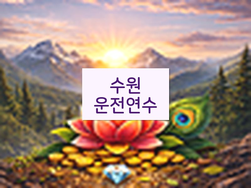 수원운전연수 후기