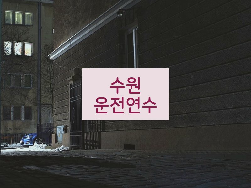 수원운전연수 후기