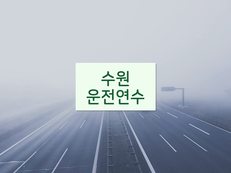 수원운전연수 후기