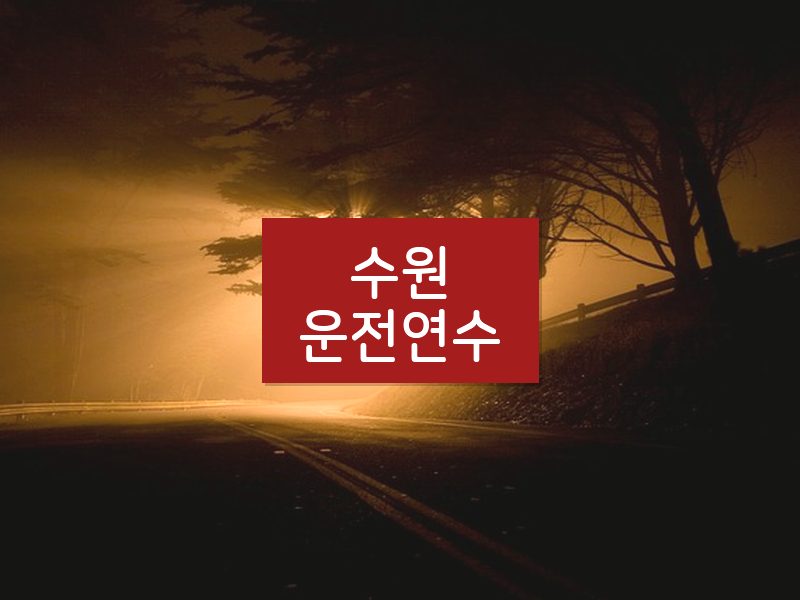 수원운전연수 후기