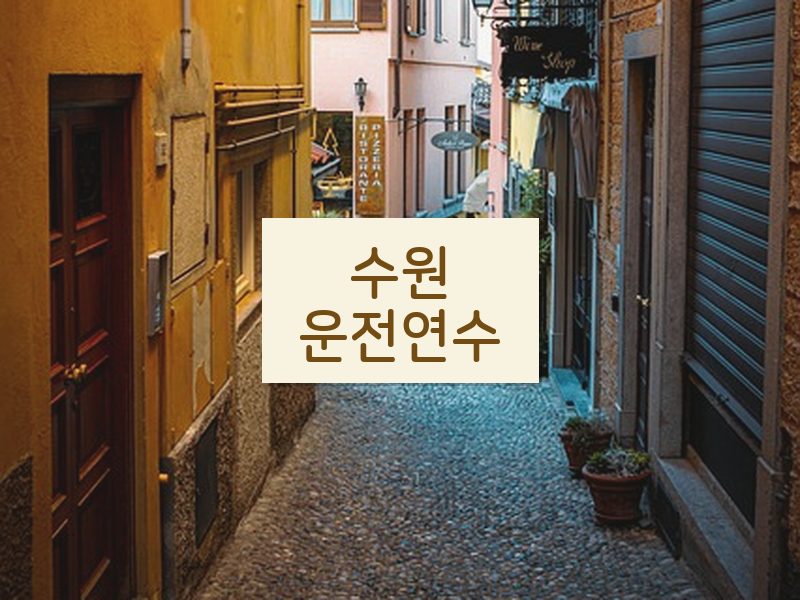 수원운전연수 후기