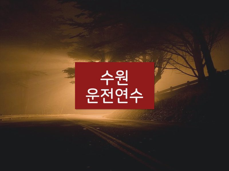 수원운전연수 후기