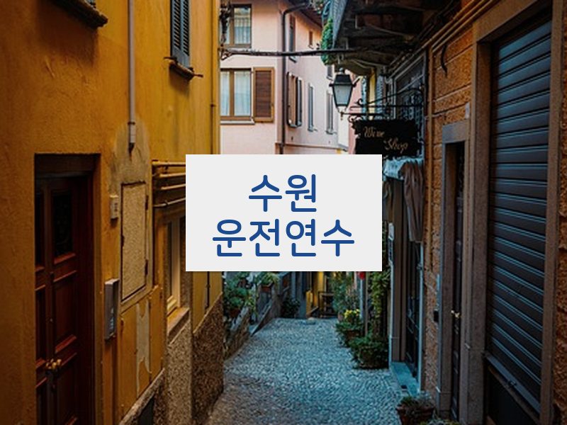 수원운전연수 후기