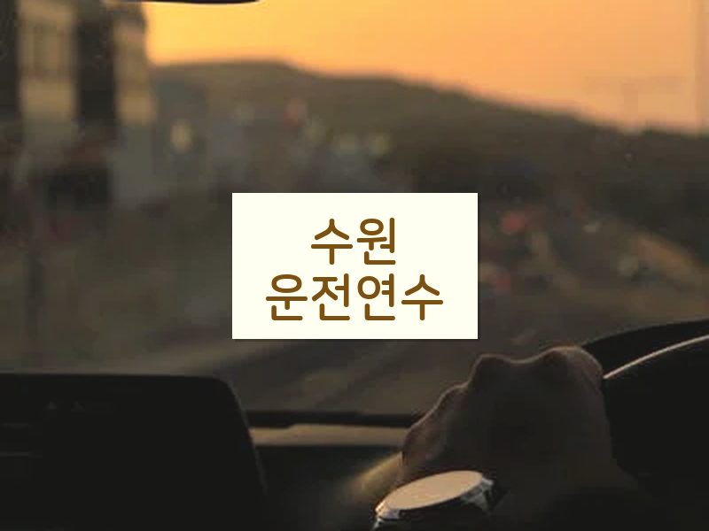수원운전연수 후기