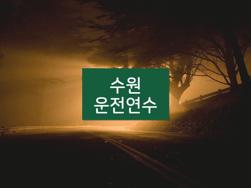 수원운전연수 후기