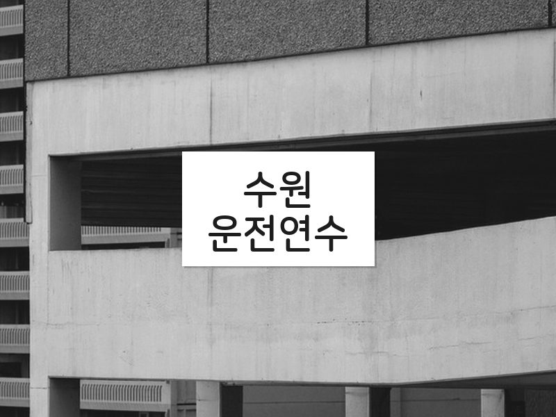 수원운전연수 후기