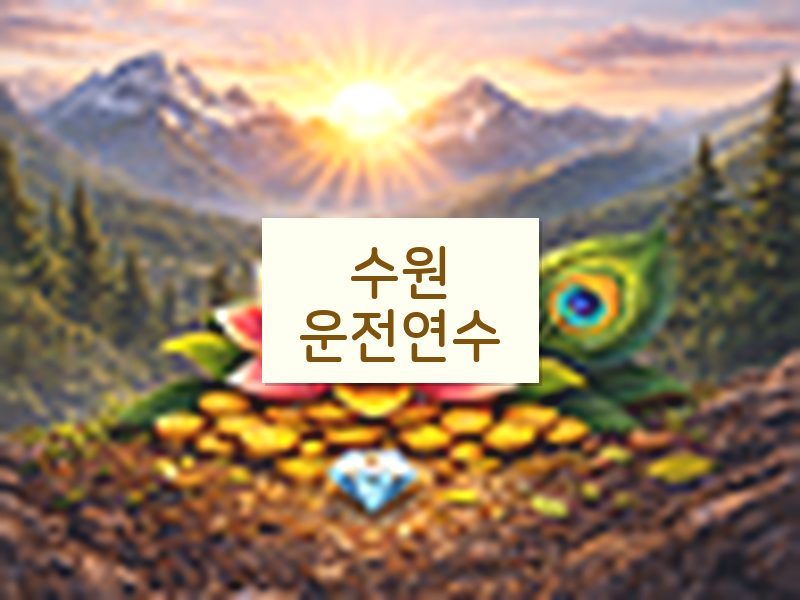 수원운전연수 후기