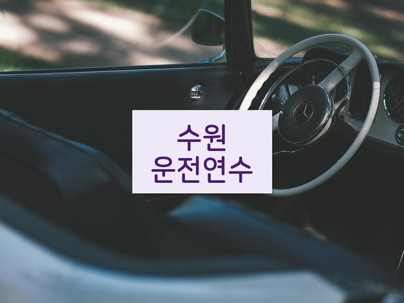 수원운전연수 후기