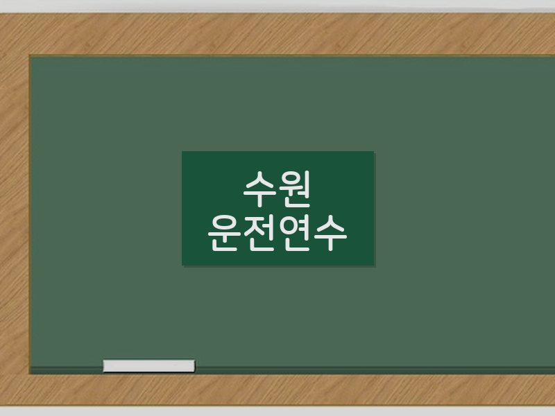 수원운전연수 후기