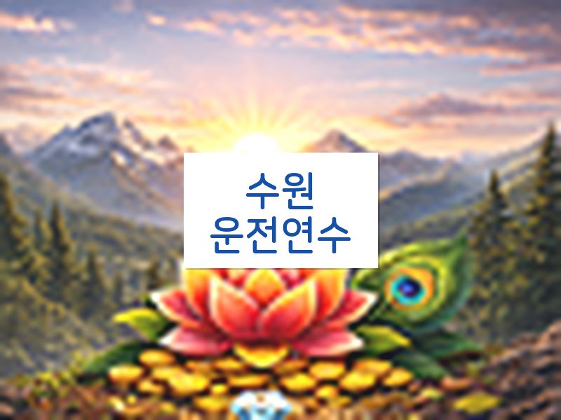 수원운전연수 후기