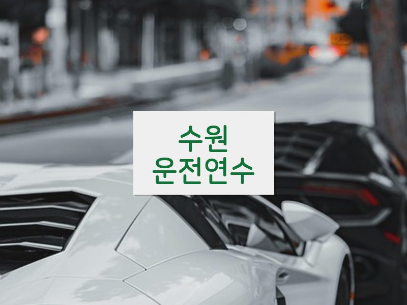 수원운전연수 후기