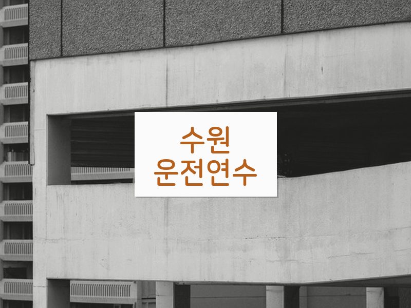 수원운전연수 후기