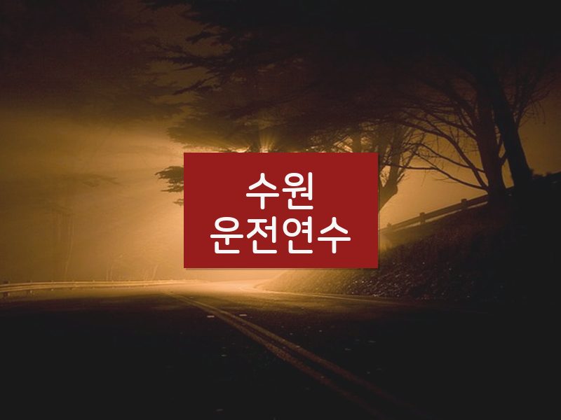 수원운전연수 후기