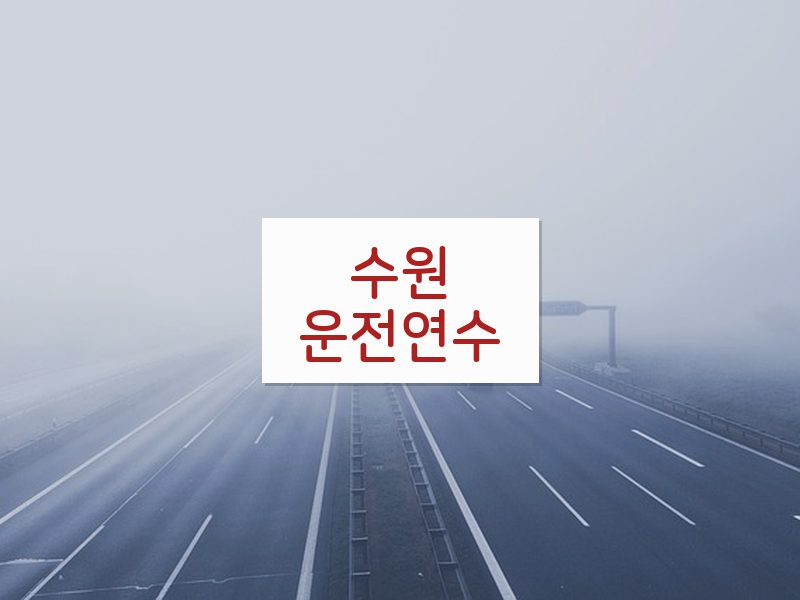수원운전연수 후기