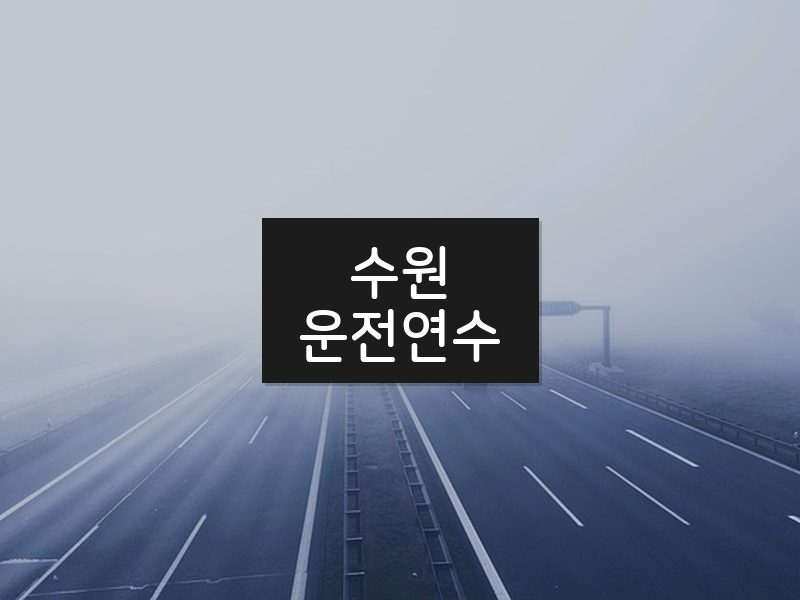 수원운전연수 후기