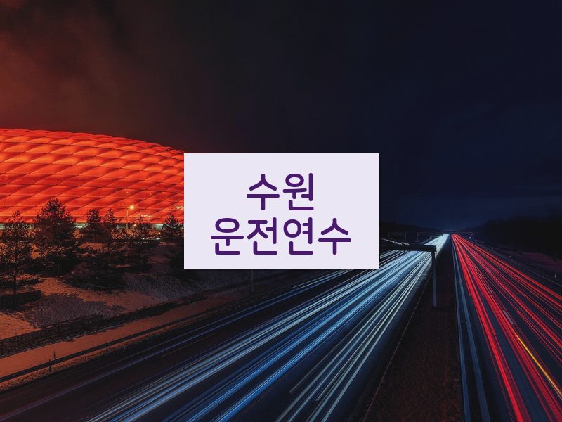 수원운전연수 후기