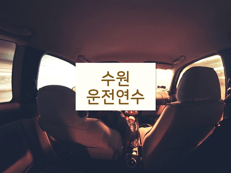 수원운전연수 후기
