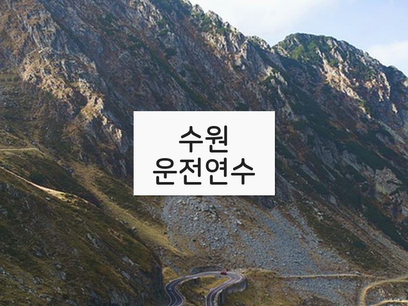수원운전연수 후기