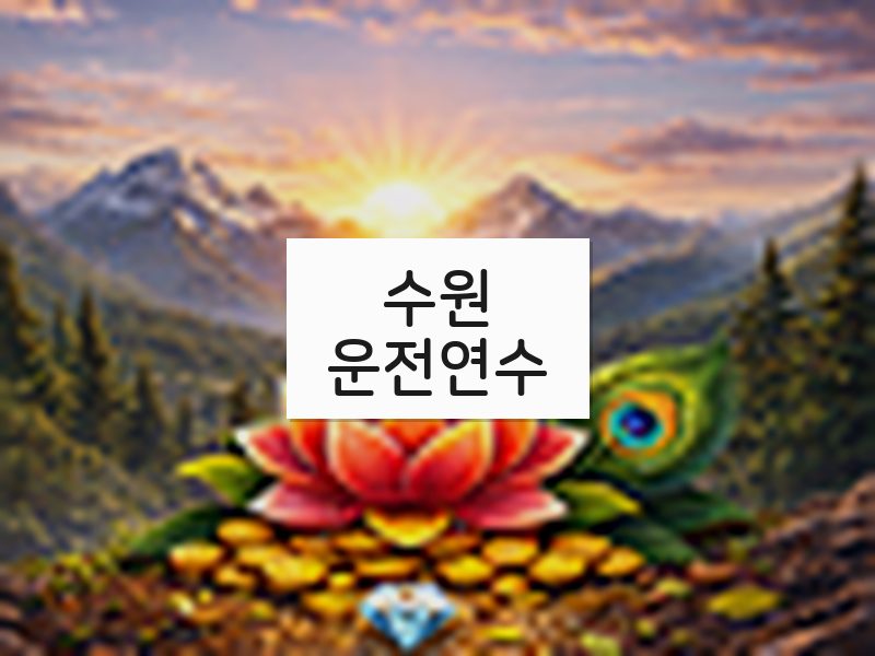 수원운전연수 후기