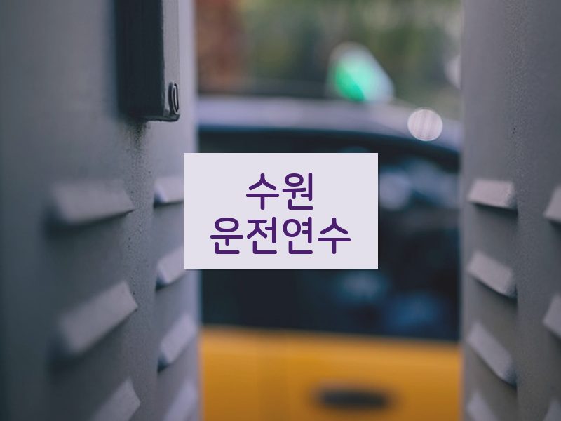 수원운전연수 후기