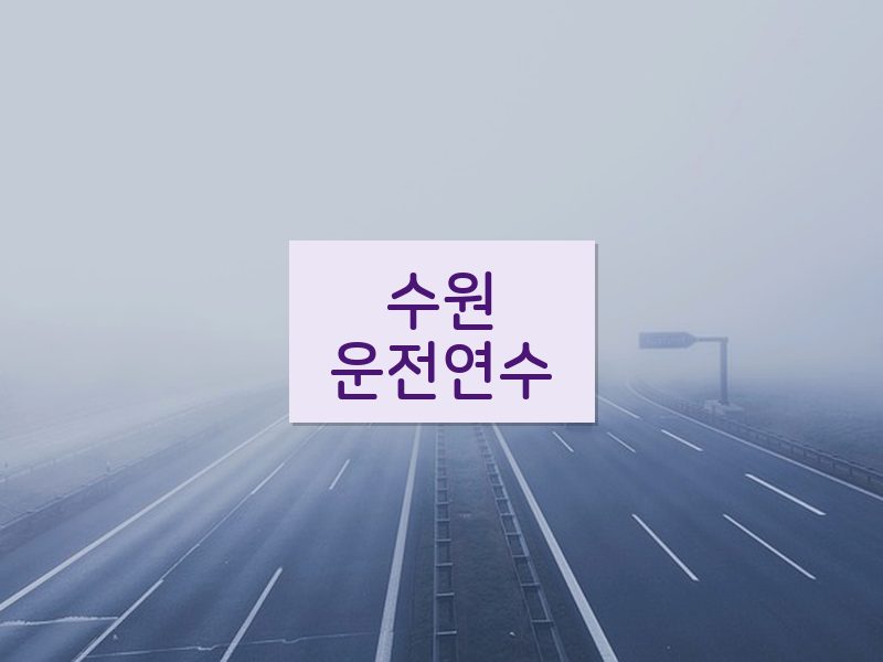 수원운전연수 후기