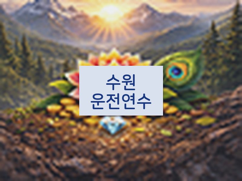 수원운전연수 후기