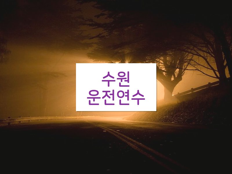 수원운전연수 후기