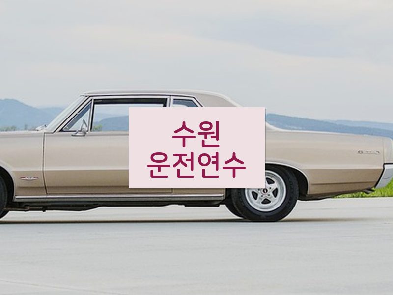 수원운전연수 후기