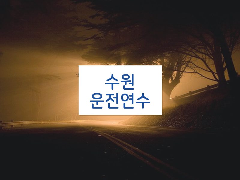 수원운전연수 후기