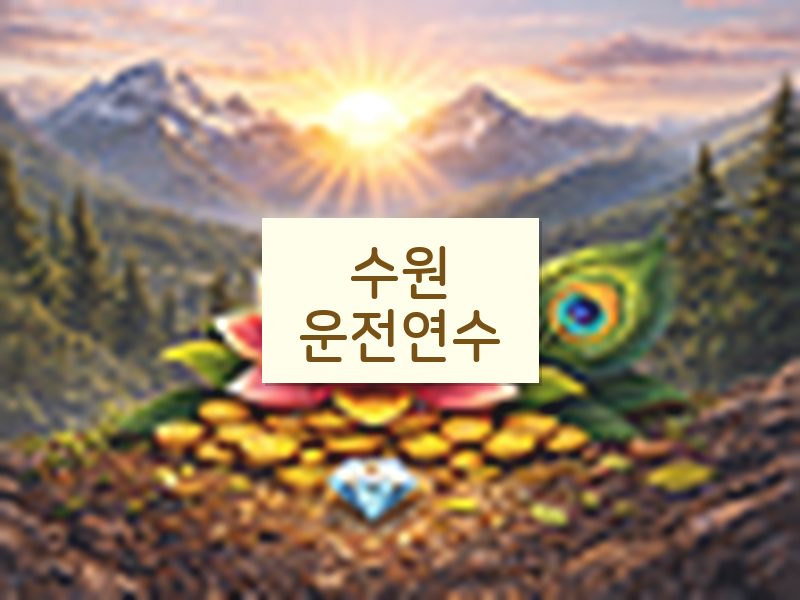 수원운전연수 후기