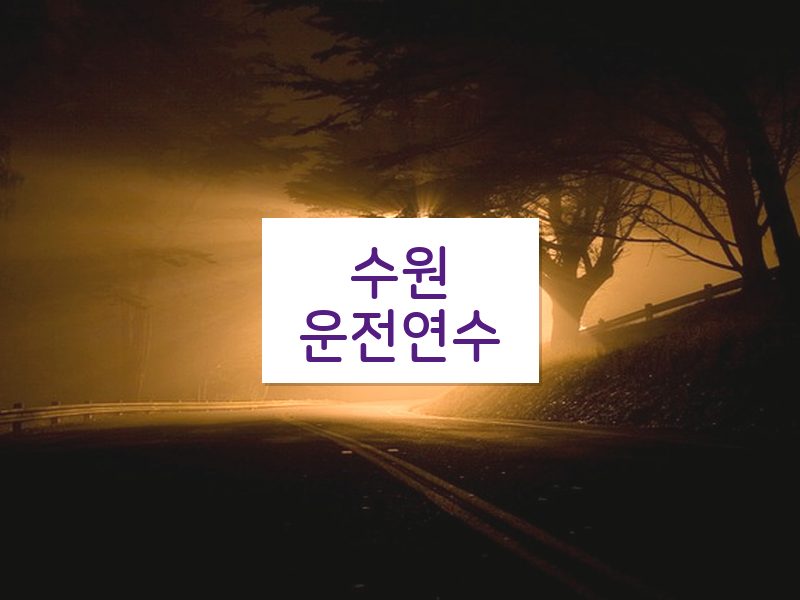 수원운전연수 후기