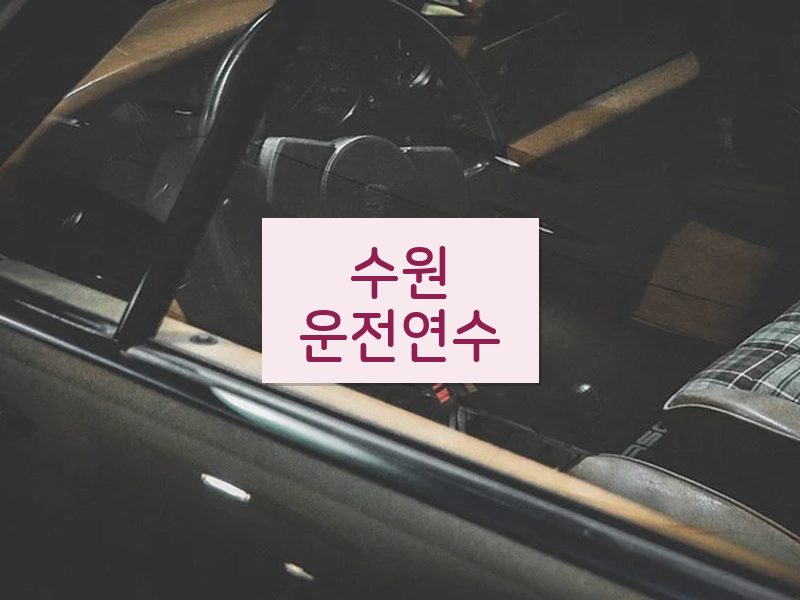 수원운전연수 후기