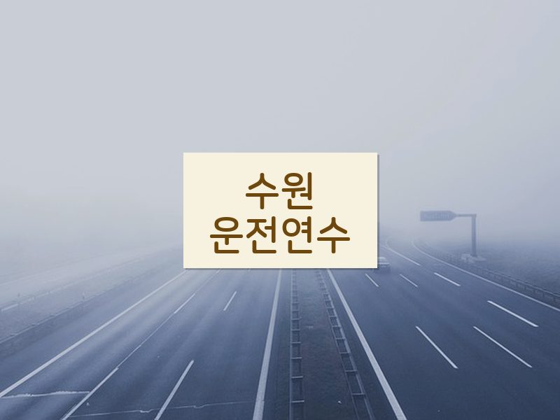 수원운전연수 후기