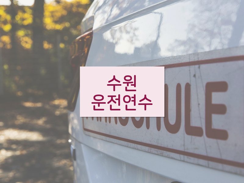 수원운전연수 후기