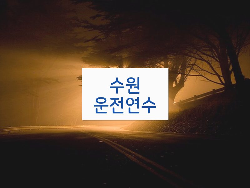 수원운전연수 후기