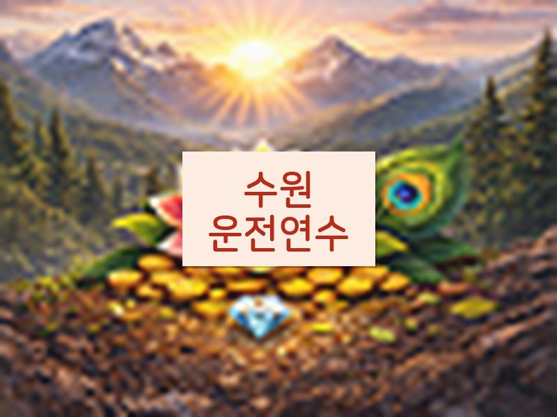 수원운전연수 후기