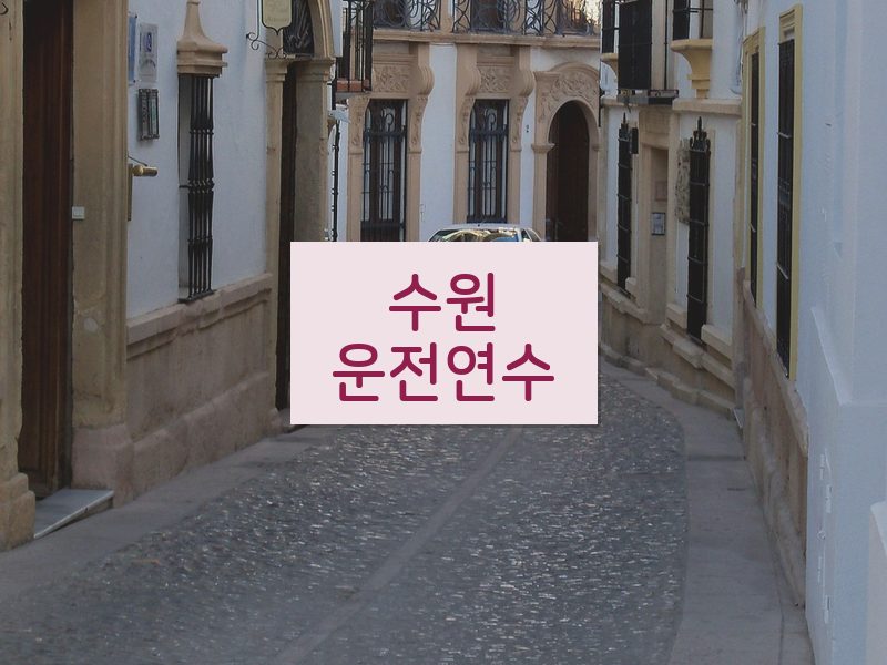 수원운전연수 후기