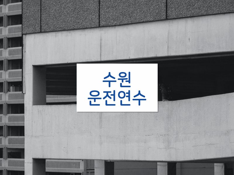 수원운전연수 후기